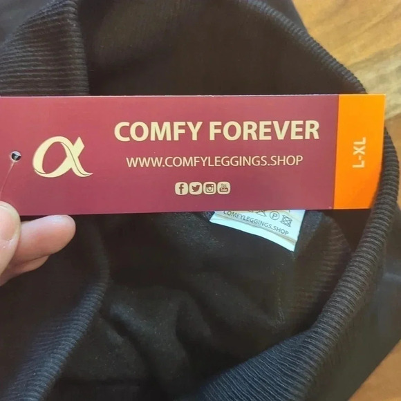 Comfy forever Black fleece High Waisted Winter Leggings - Picture 7 of 10